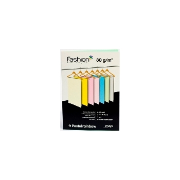 Värviline paber Fashion A4/80g. pastellsed toonid MIX 7X10lehte