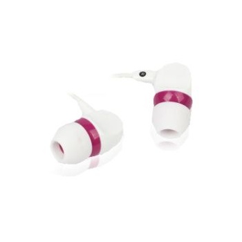 Gembird Earphones MP3, 3.5mm Jack, White/Red