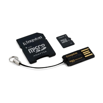 Mälukaart Kingston 32GB MicroSDHC class10, USB2.0 lugeja, SD adapter