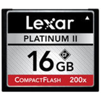 Mälukaart Lexar 16GB, 200X Platinum II CF Card