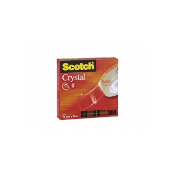 Kleeplint 3M Scotch Crystal 600 12mmx33m