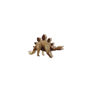 Puidust värviline 3D puzzle Stegosaurus