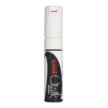 Marker Uni Chalk PWE8K, permanent, valge, lõigatud 8,0mm