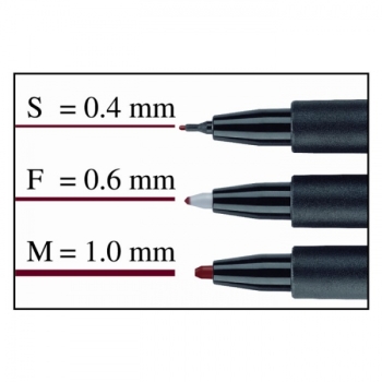 Marker OHP 1-1,5mm. F, veekindel, punane