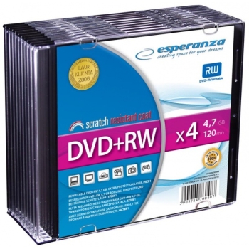 DVD+RWE toorik Esperanza, 4,7GB 4X 120min