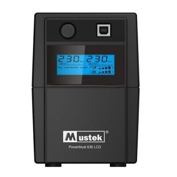 UPS Mustek 650VA LCD 360W 98-LIC-L0636
