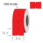 Hinnakleebis 21,5*12 punane