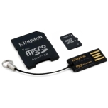 Mälukaart Kingston 32GB MicroSDHC class10, USB2.0 lugeja, SD adapter