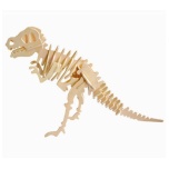 Puidust 3D puzzle T-Rex+värvid