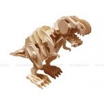 Puidust puldiga juhitav kokkupandud 3D puzzle robot T-Rex suur