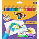Värvipliiats BIC Kids Aquacouleur 24 värvi